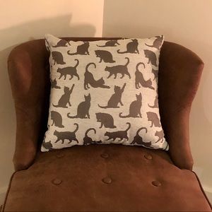 Cat Silhouette throw pillow